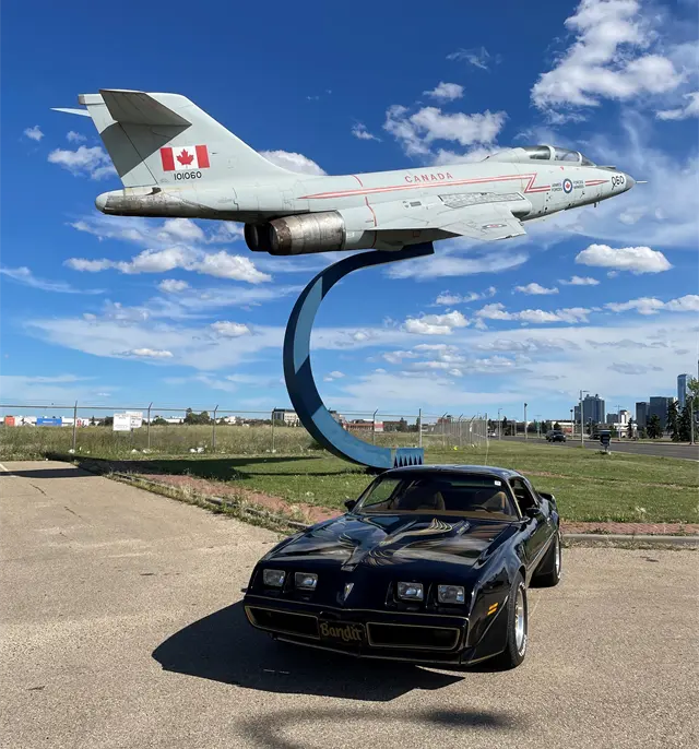 Iron Indians Edmonton car and plane